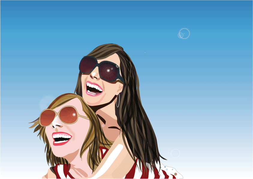 two girls